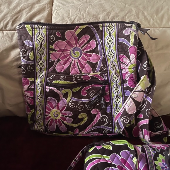 Complete set of Vera Bradley “Purple Punch” Bags, etc. - Picture 5 of 10